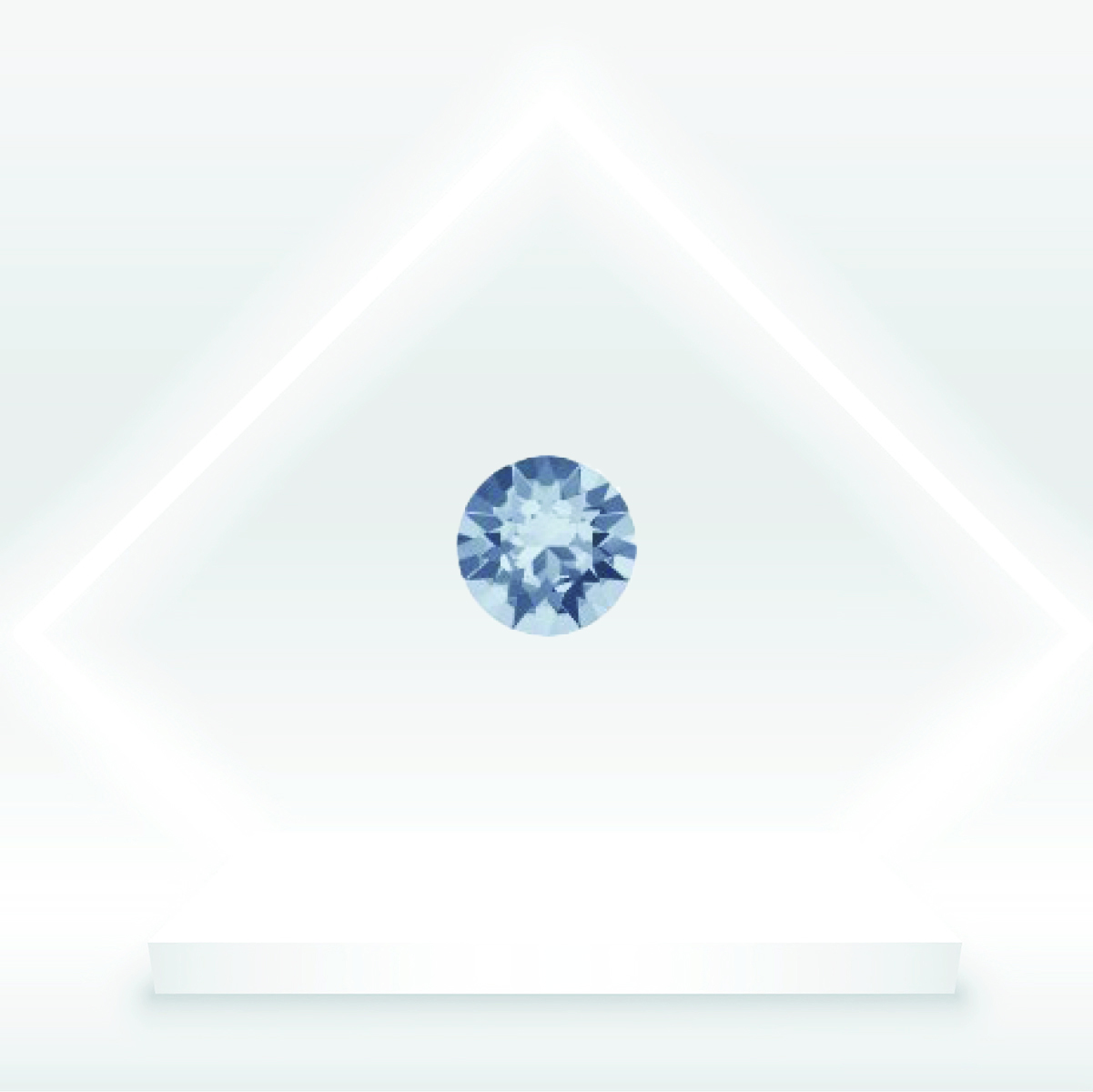 Колие Кристалактит петит 35мм blue shade