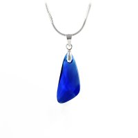 Art.No.capbl669023 - Колие с кристал 23мм Крило capri blue от  