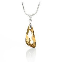 Art.No.gs669023 - Колие с кристал 23мм Крило golden shadow от  