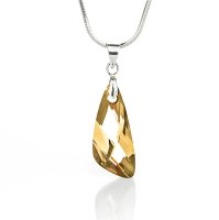 Art.No.gs669027 - Колие с кристал 27мм Крило golden shadow от  