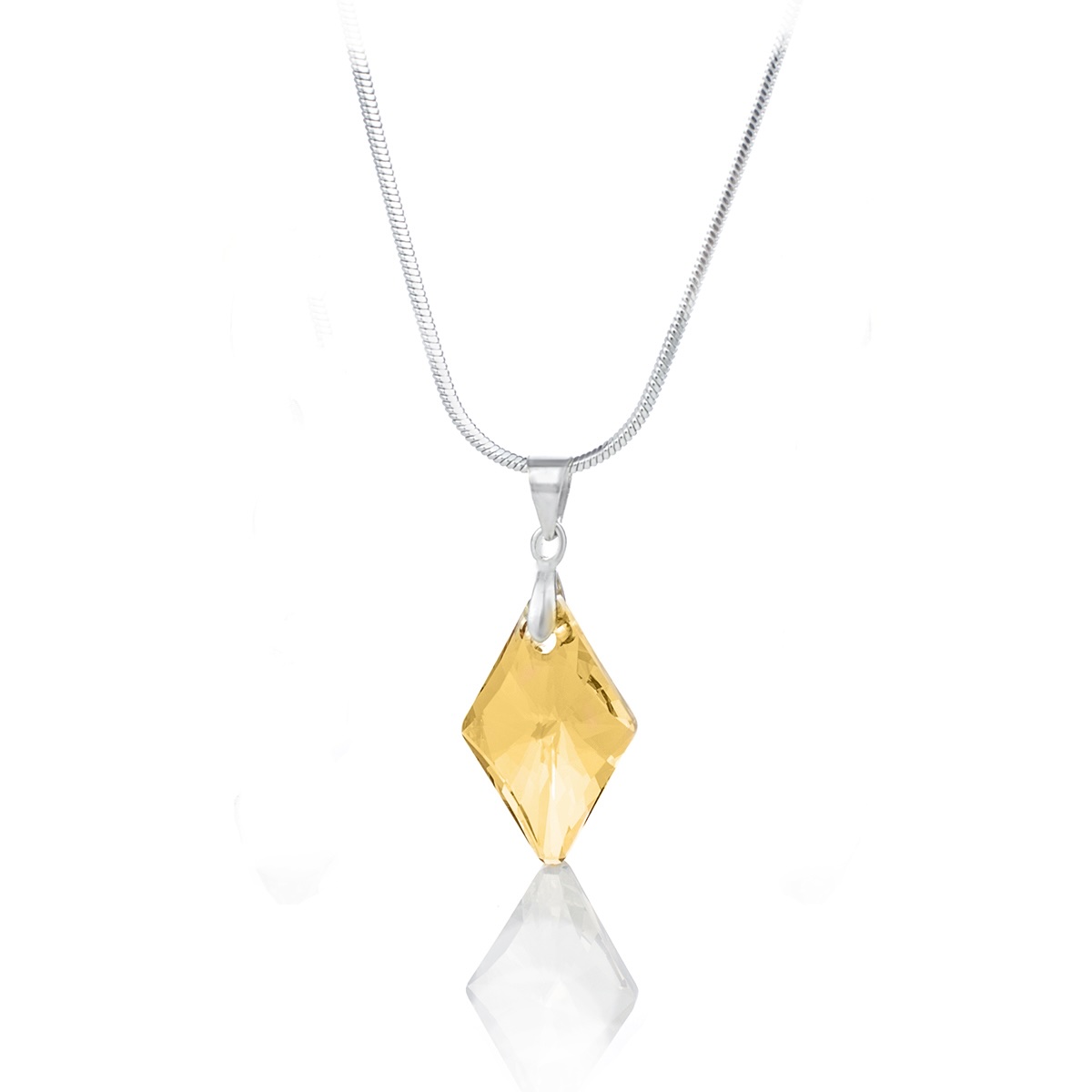 Кристално колие Ромб 19мм golden shadow
