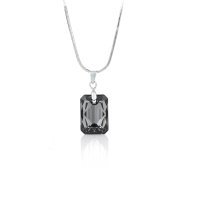 Art.No.sini643516- Кристално колие Правоъгълник 16мм silver night от  