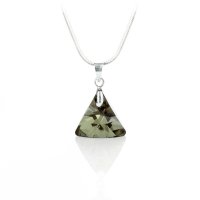 Art.No.irig662816- Колие с кристал 16мм Триъгълник iridescent green от  