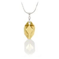 Art.No.gs665022- Колиe с кристал Кубист 22мм golden shadow от 