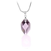 Art.No.lam665022- Колиe с кристал Кубист 22мм light amethyst от 