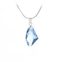 Art.No.aq665619- Кристално колие Галактик 19мм aquamarine от  