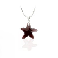 Art.No.bur672116- Кристално колие Морска звезда 16мм burgundy  от  