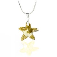 Art.No.gs672120- Кристално колие Морска звезда 20мм golden shadow от  