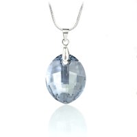 Art.No.blsh673423- Кристално колие Листо 23мм blue shade от  