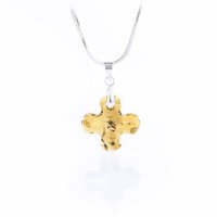 Art.No.gsha686718- Кристално колие Гръцки кръст 18мм golden shadow от 