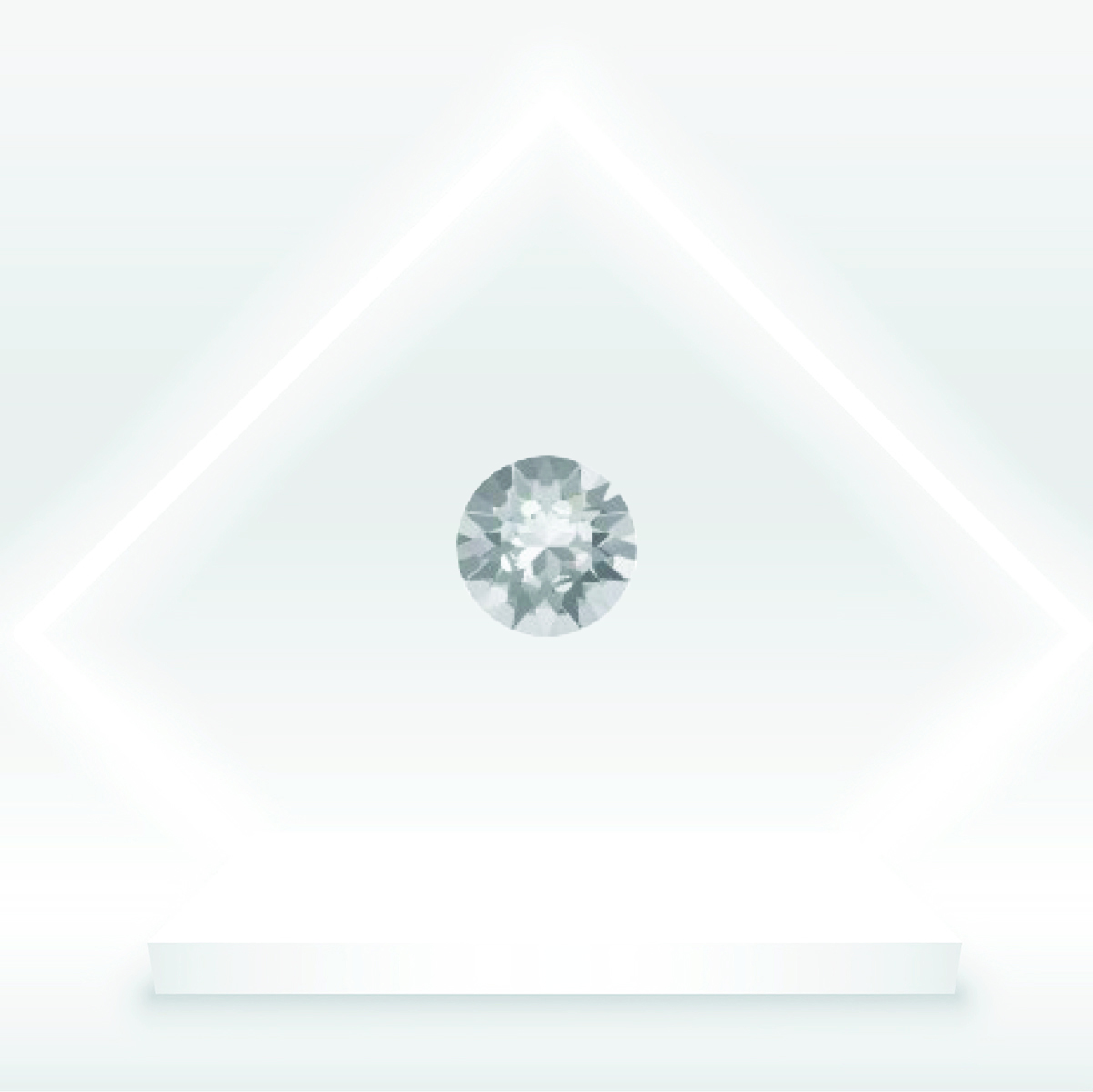 Кристално колие Кръст 20мм crystal