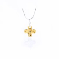 Art.No.gs686714- Кристално колие Гръцки кръст 14мм golden shadow от 