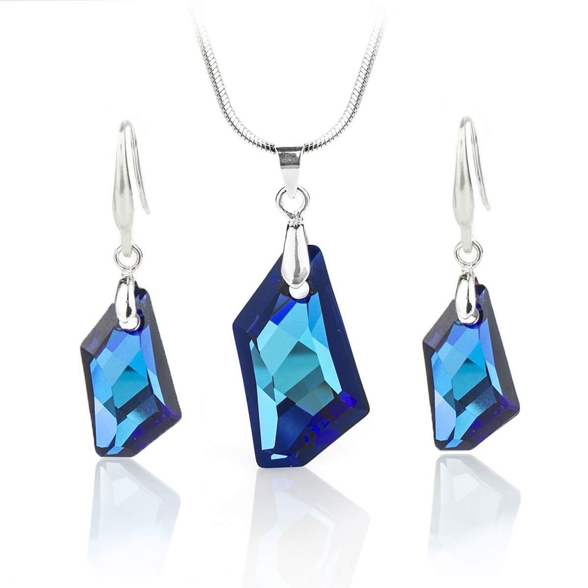 Комплект с кристали Де Арт bermuda blue