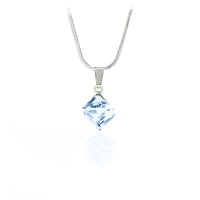 Art.No.aq48418- Кристално колие Кубче 8мм aquamarine от  