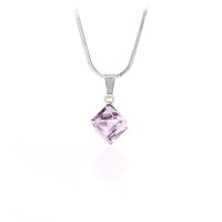 Art.No.lr48418- Кристално колие Кубче 8мм light rose от  