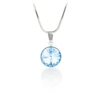 Art.No.aq112212obv- Кристално колие Ривола обков aquamarine от  