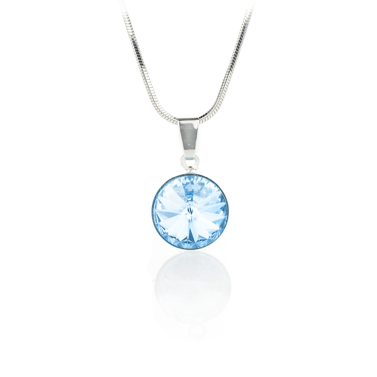 Кристално колие Ривола обков aquamarine