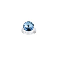 Art.No.aq112212prs- Регулиращ  сребърен пръстен Риволи 12мм aquamarine от  