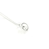 Art.No.ssha203510vsfzd025- Сребърно колие с австрийски кристал Кръг silver shade от 