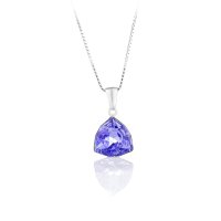 Art.No.tan470612vskvd015- Сребърно кристално колие Трилиант 12мм tanzanite от  