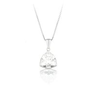 Art.No.cr470612vskvd015- Сребърно кристално колие Трилиант 12мм crystal от  
