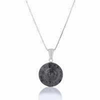 Art.No.sini168116vskvd015- Дамско сребърно колие Вижън Раунд silver night от  