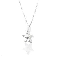 Art.No.cr474510vsfzd025- Сребърно колие Звезда с австрийски кристал в цвят crystal от  