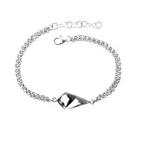 Art.No.cr473118grs- Сребърна гривна с кристал Кайт crystal от  