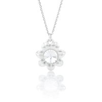 Art.No.cr1122ss29sunvsfzd025- Сребърно колие Слънце с австрийски кристал crystal от  