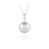 Art.No.lavclassicpearl12vsfzd035- Сребърно колие с перла 12мм от 