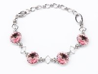 Art.No.lr112212gr- Гривна с кристали 4 риволи light rose от  