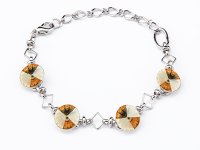 Art.No.gs112212gr- Гривна с кристали 4 риволи golden shadow от  