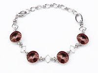 Art.No.antp112212gr- Гривна с кристали 4 риволи antique pink от  