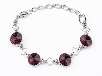 Art.No.am112212gr- Гривна с кристали 4 риволи amethyst от  
