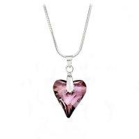 Art.No.antp624017- Кристално колие Wild heart antique pink от  