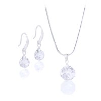 Art.No.cr6401128- Кристален комплект колие с обици Октагон crystal от  