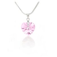 Art.No.lrsh622818- Колие с кристал Сърце 18мм light rose shimmer от  