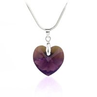 Art.No.amab622818- Колие с кристал Сърце 18мм amethyst ab от  