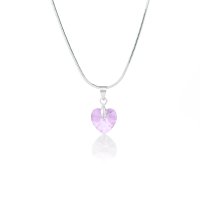 Art.No.lamsh622810- Колие с кристал Сърце 10мм light amethyst shimmer от  