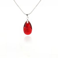 Art.No.lssh610616- Кристално колие Класическа капка 16мм light siam shimmer от  