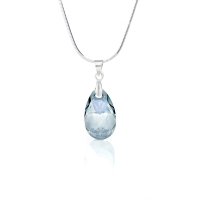 Art.No.blsh610616 - Кристално колие Класическа капка 16мм blue shade от  