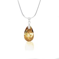 Art.No.gs610616 - Кристално колие Класическа капка 16мм golden shadow от  