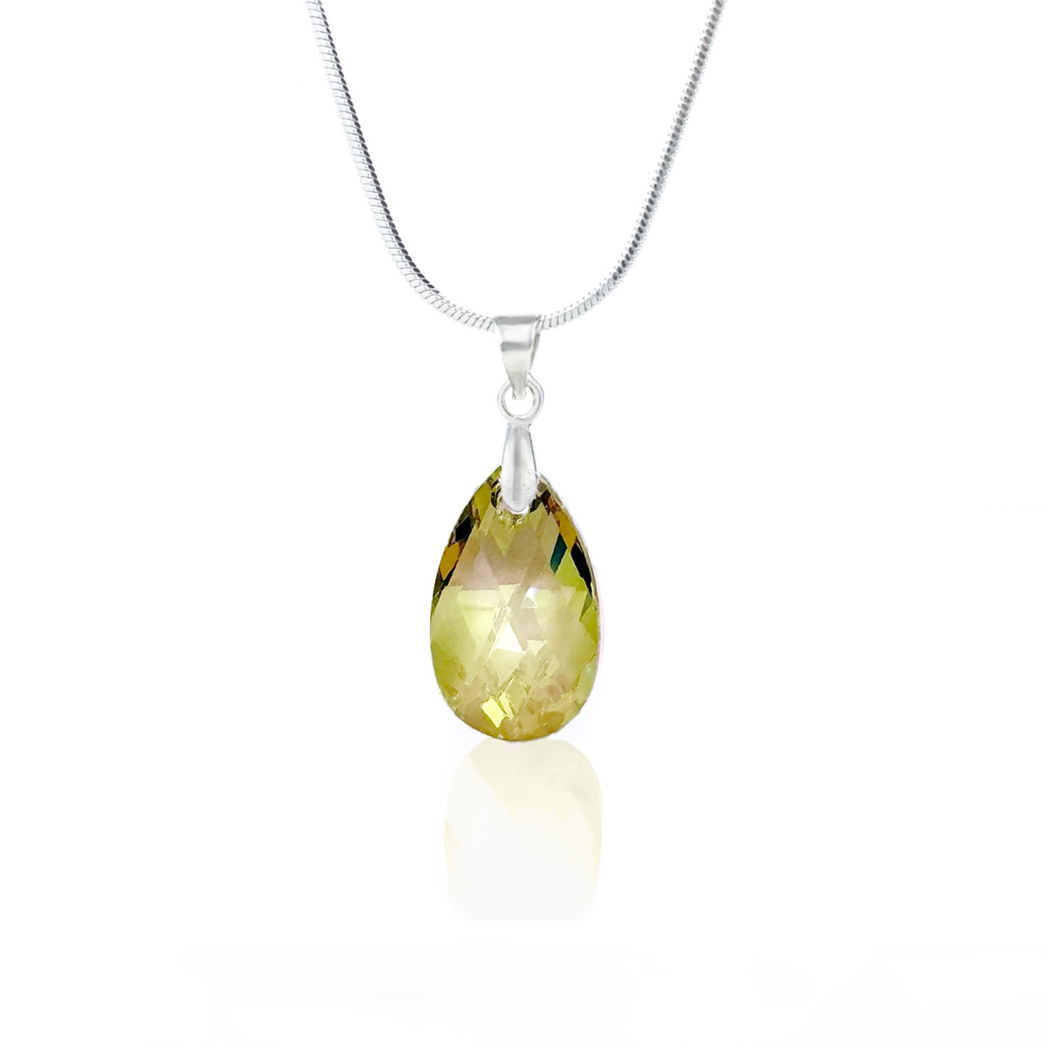 Кристално колие Класическа капка 16мм luminous green 