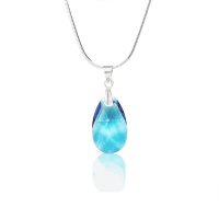 Art.No.aq610616- Кристално колие Класическа капка 16мм aquamarine от  