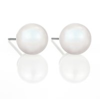 Art.No.pwh58188ov- Обици перли винт Pearls 8mm pearlescent white от  