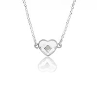 Art.No.cr280810miroo1- Колие сърце сребро 925 crystal от  
