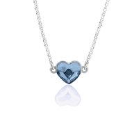 Art.No.dbl280810miroo1- Колие сърце сребро 925 denim blue от  