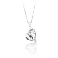Art.No.cr480917sfzd035- Сребърно кристално колие Сърце crystal от  