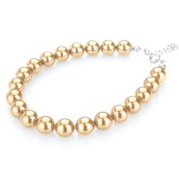 Art.No.lgold8gr- Класическа перлена гривна light gold от  