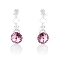 Art.No.lr112212st- Висящи обици винт Ривола 12мм light rose от 